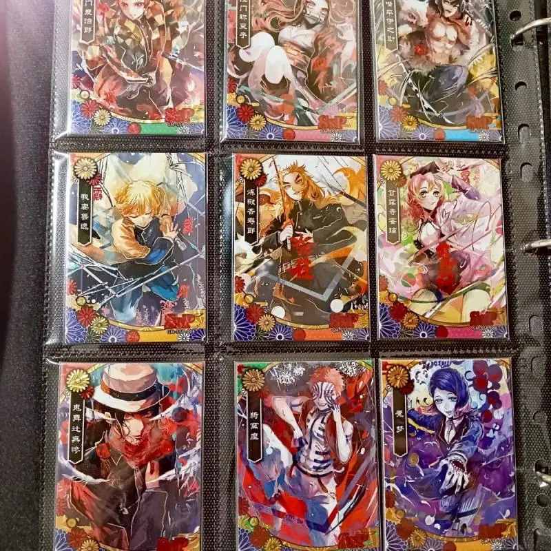 Anime Demon Slayer Kawaii SP NPR SPR Glitter Card Tokitou Muichirou Kochou Shinobu Toys for boys Collectible Card Birthday Gift