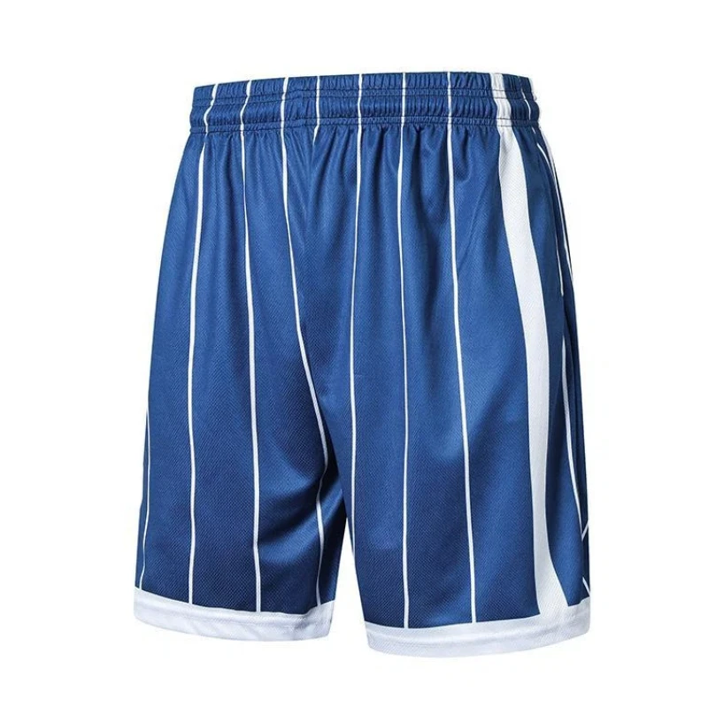 

Men's Retro Striped Basketball Shorts Loose Fit Quick Dry Training Sports 5-Point Shorts