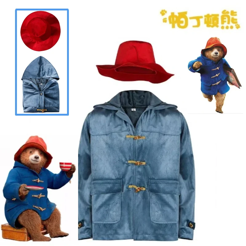 

Cartoon Puppet Costume Paddington Bear Cosplay Costumes The Same Style As The Characters in The Anime Movie, Halloween Costume