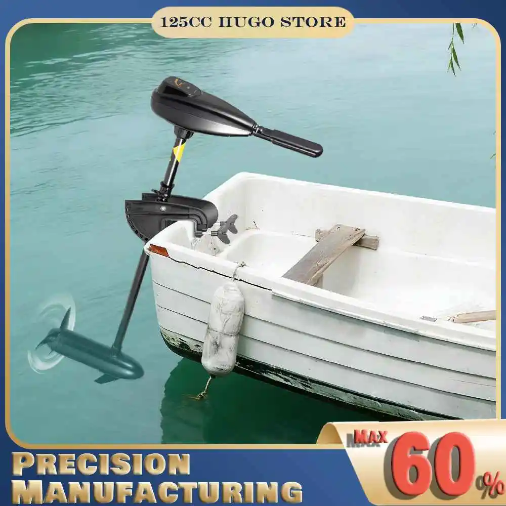 

Электрический подвесной лодочный мотор 1.2 л.с., 12В, тяга 55 фунтов, 800 Вт, для морских судов