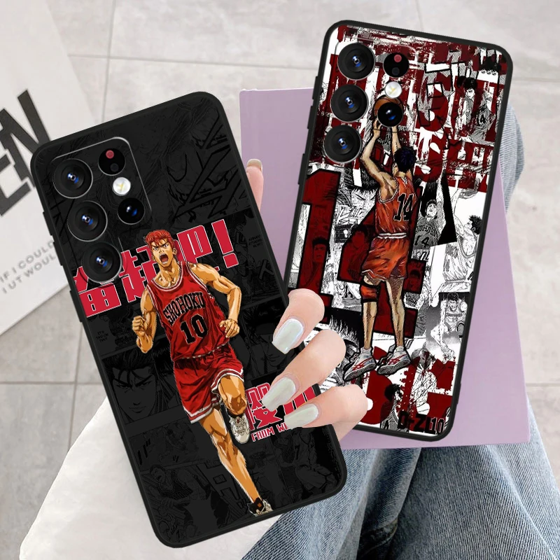 S-slam D-unk Cool For Samsung S24 S23 S22 S21 S20 FE S10e S10 S9 Ultra Plus Plus Soft Silicone Black Phone Case