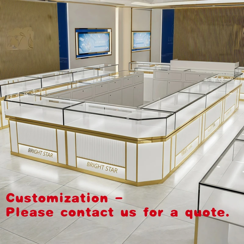 

Customize.Yoshing Custom Turnkey Interior Design Premium Glass LED Illuminated Display Cabinet Metal Jew