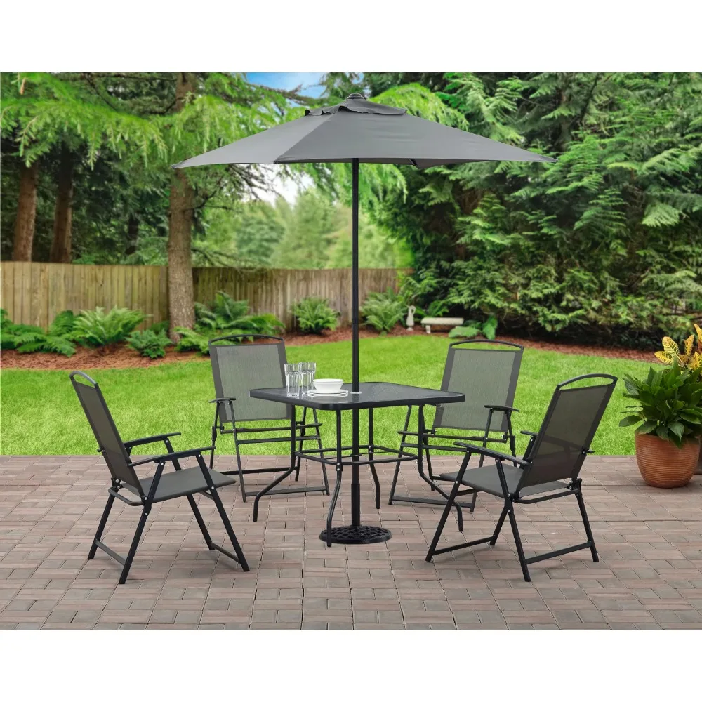 2024 New Mainstays Albany Lane 6-Piece Outdoor Patio Dining Set