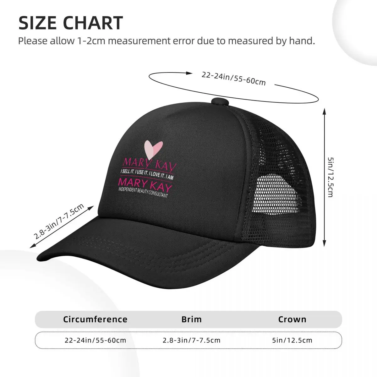 Top Mary Kay I Sell It I Use It I Love It I Am Mary Kay Designer Mesh Baseball Caps Snapback Baseball Hats Casquette Unisex