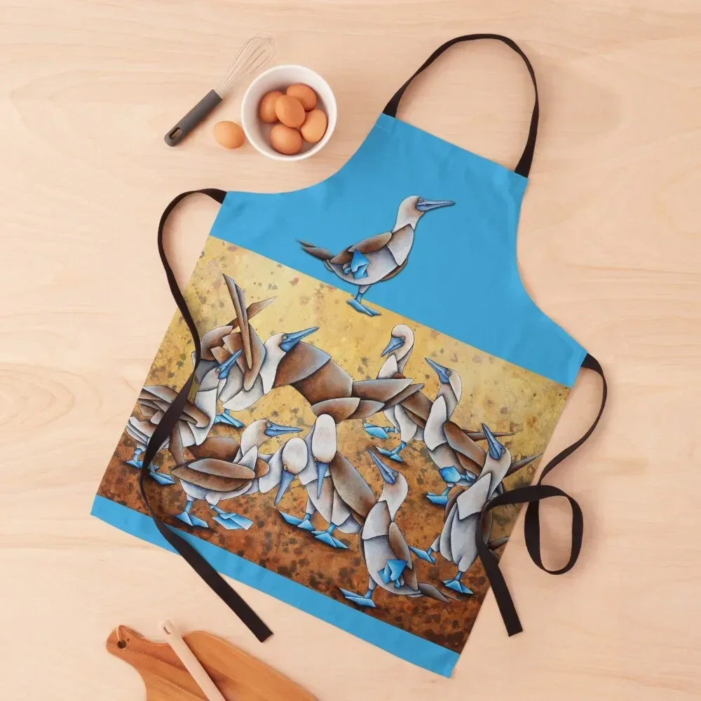 

Don't Step on my Blue Suede Shoes - Blue-footed Boobies Apron Kids Waterproof women Chef Accessories Apron