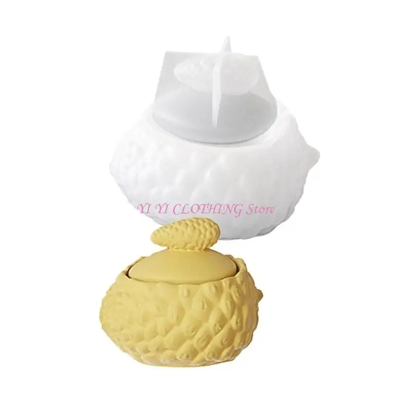 N5KF Jewelry Case Resin Mold with Lid Silicone Storage Box Cup Container Mould