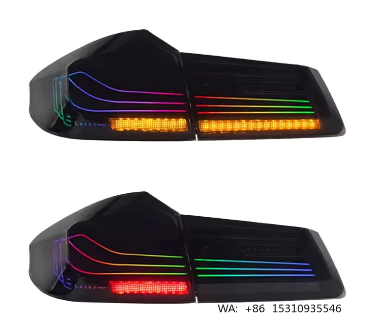 MJ Durable Tail Lamp Assembly for BMW 5 Series M5 Style 2018-2020 G30 G38 New Condition Rear Light Upgrade Taillights