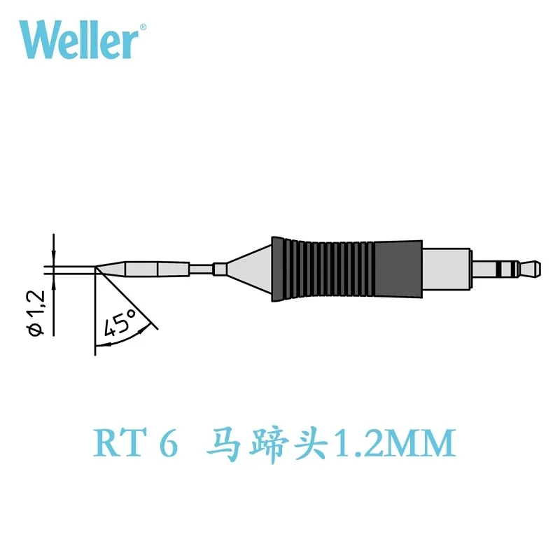 

Weller RT6 1.2mm Soldering Iron Tip For WMRP WXMP Soldering Handle WX1 WX2 Welding Station Replacement Tool Repair Accessories