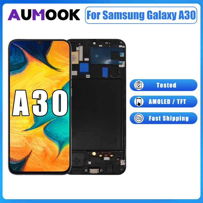 LCD Display For Samsung Galaxy A30 A305 LCD Touch Screen Digitizer Assembly Panel A305F A305G A305N A3050 Display Repair Parts