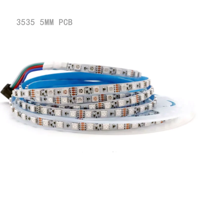 5M DC 12V 24V 5mm 8mm Width PCB 3535 SMD 10mm 5050 SMD RGB LED Strip 120LEDs/m Flexible Strip LED Light Tape IP20 For Decoration