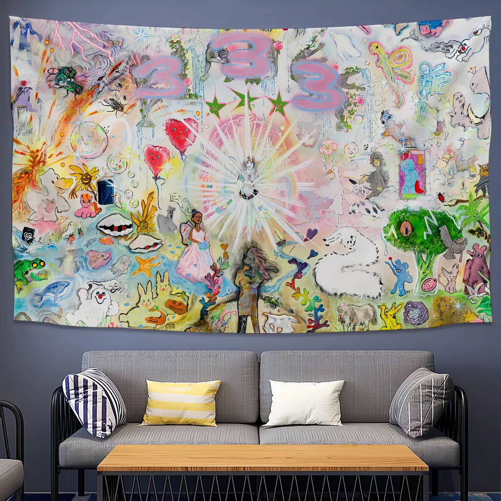 علم للعلوم الفنية غرفة الخيال السويدي ديكور المنزل جدار بليدي معلقة المغني ديكور المنزل راية