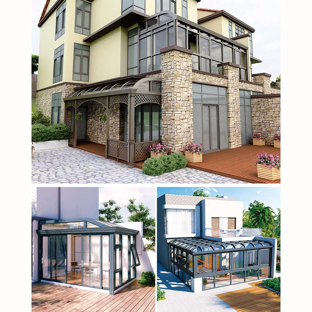 

New Arrivals Luxury Aluminium Victoria Conservatory Garden Glass House Solarium Glass House