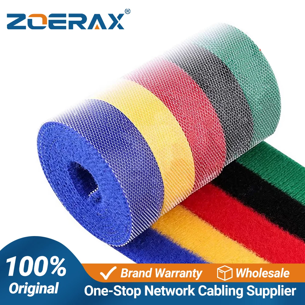 ZoeRax 5PCS USB Cable Winder Cable Organizer Ties Mouse Wire Holder Cord Free Cut Management Phone Hoop Tape Protector - 10m