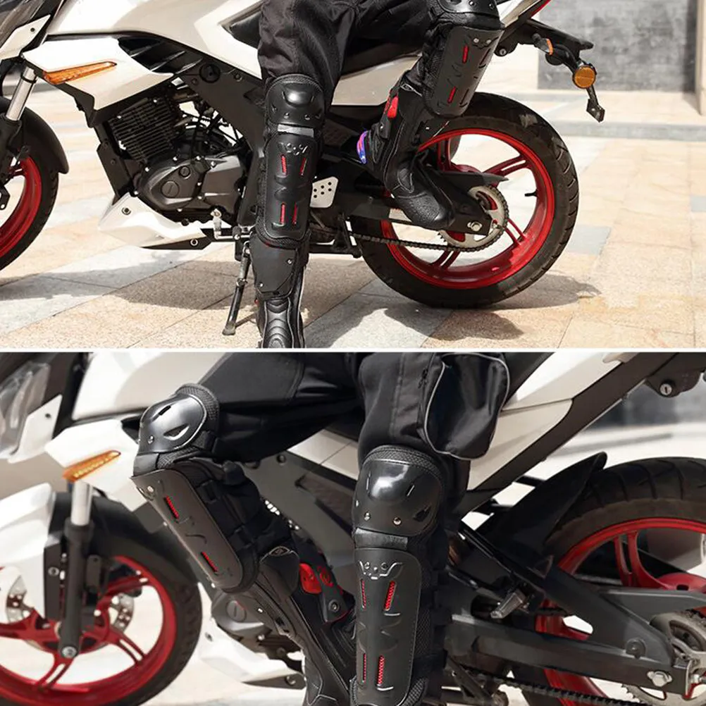 

Комплект из 4 защитных наколенников и налокотников для езды, прочные, из полиэтиленовой ткани, с эластичным шнуром, из ЭВА, для взрослых, для мотоциклов и активного отдыха, ударопрочные, дышащие