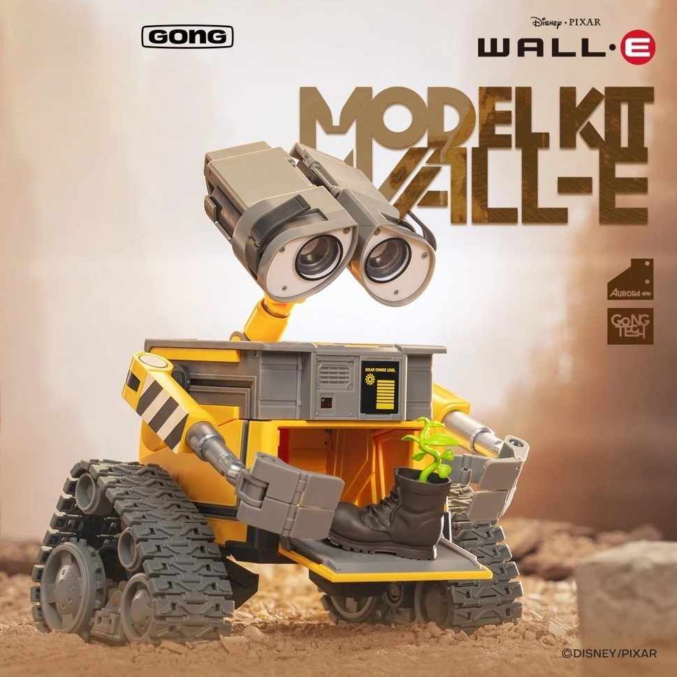 In Stock Original GONG Disney WALL·E Assembly Model Kit 15cm Cute Robot WALL·E Action Figures Toy Gift Collection