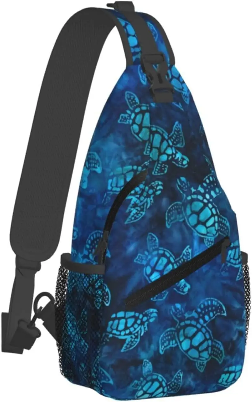 حقيبة ظهر عصرية للرجال من Sea Turtle Sling، حقيبة كتف كروس على الصدر للسفر والمشي لمسافات طويلة Daypack حقيبة صدر للمشي لمسافات طويلة #2