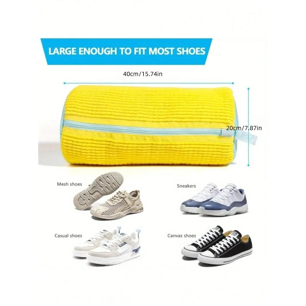 Shoe Washing Bag, Reusable Shoe Mesh Bag For Washing Machine And Dryer, Suitable For Adult Shoes, Anti-Deformation Shoe Washing Bag image 3