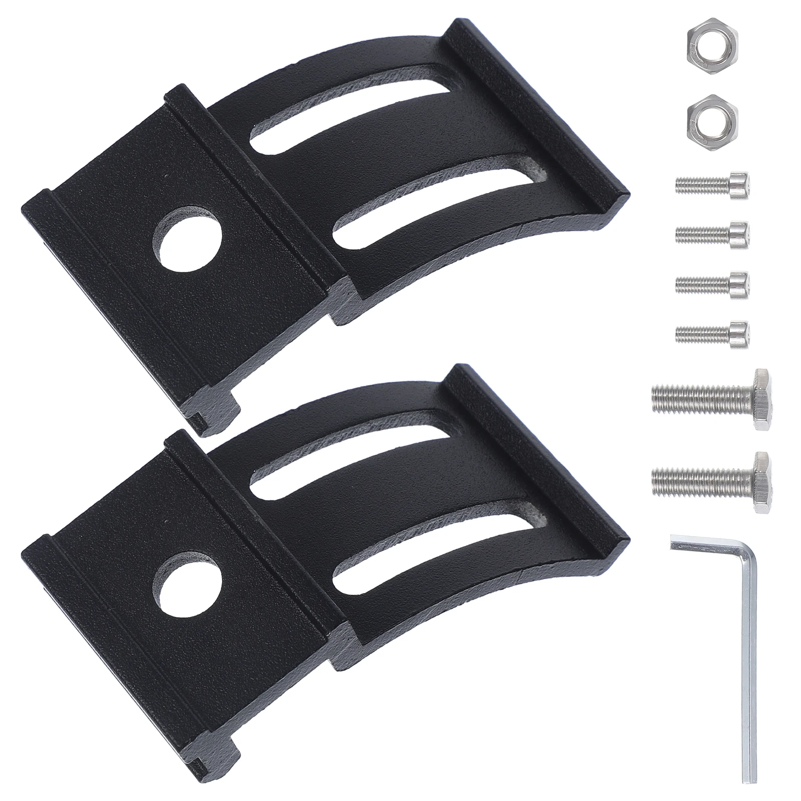 

1 set Aluminum Alloy Light Bar Bracket Stable Mounting Car Accessories Light Bar Bracket Double Groove Sliding Work Lamp Holder