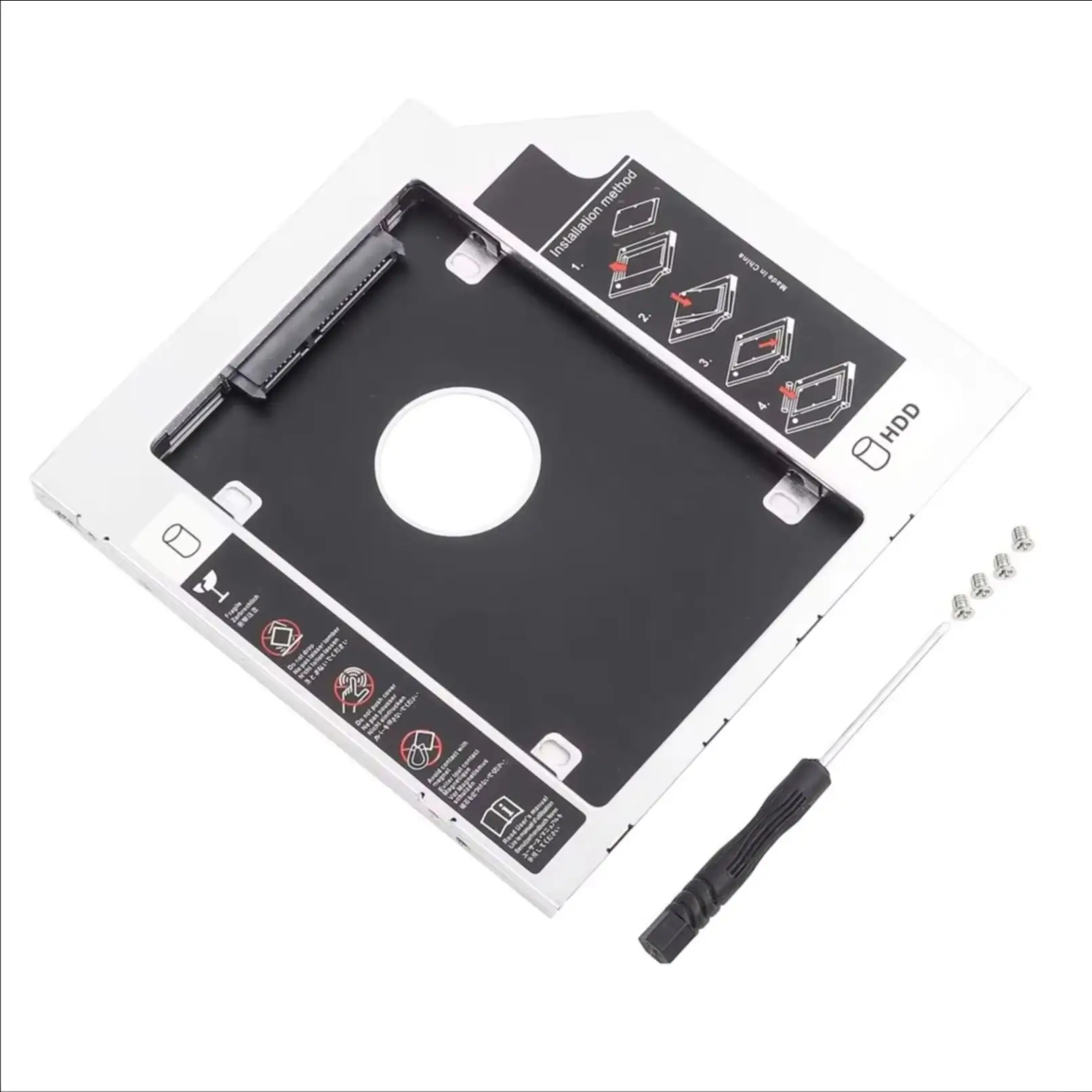 2nd Secondary 2.5 Hard Drive HD SSD Optical bay Caddy Bracket Frame Tray for Toshiba Portege M750 M780 R700 R705 R835 R830 S8330