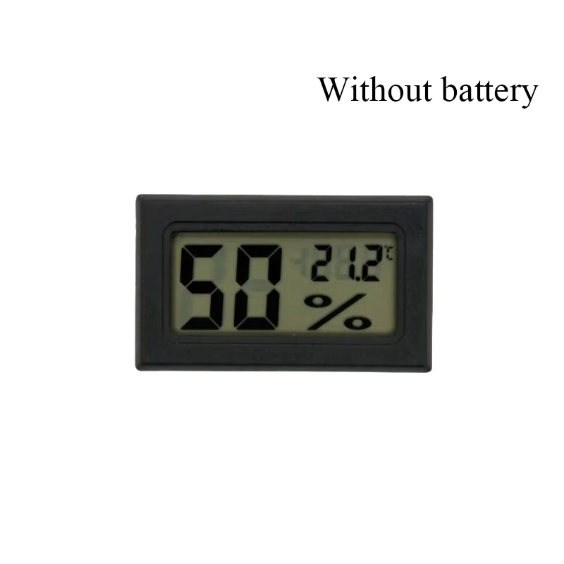 Mini Thermometer Sensor Hygrometer Gauge Refrigerator Aquarium Monitoring Display Humidity Detector Convenient Digital LED