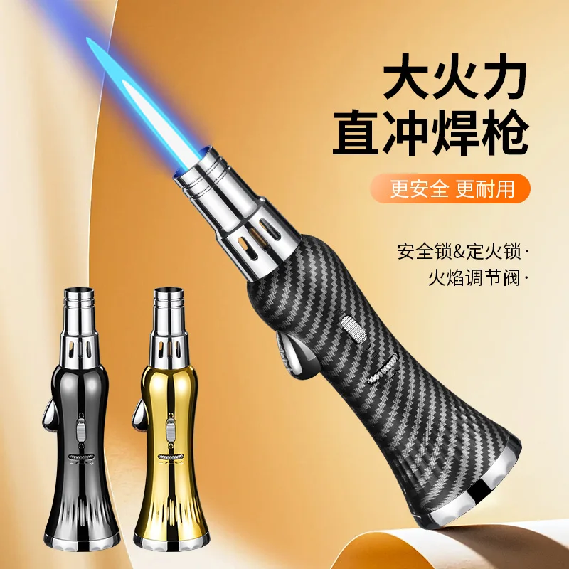 2026 New Creative Portable Large Flame High Temperature Flame Gun Lighter Windproof First Choice for Men’s Gifts