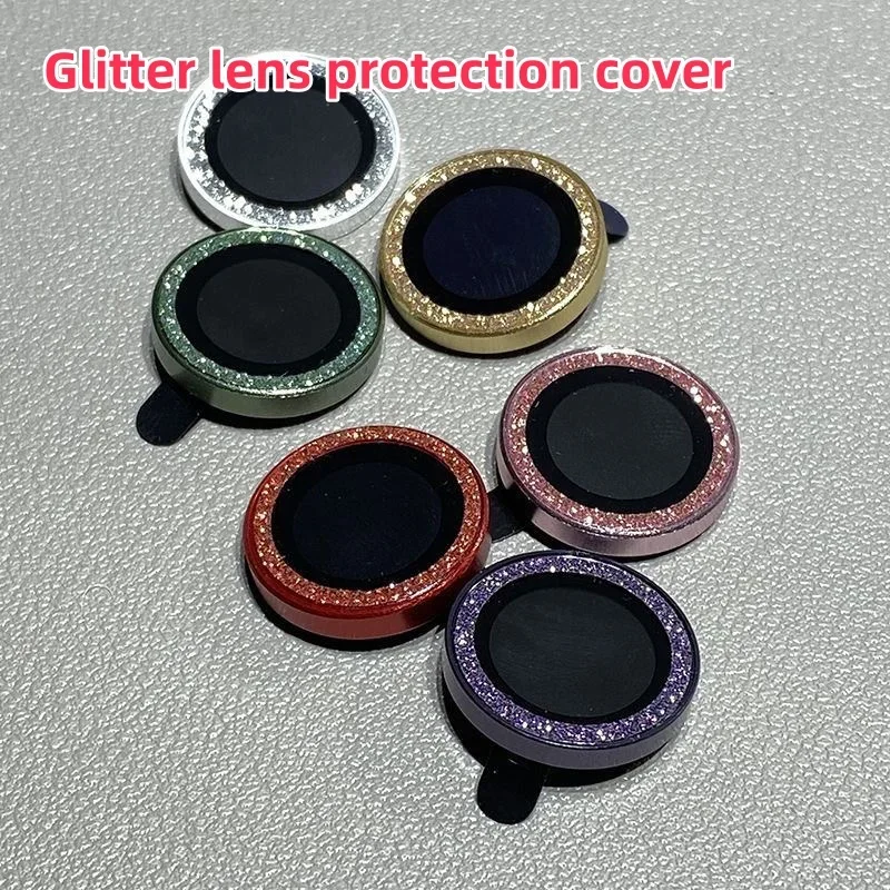 Glitter Bling Camera Lens Protector For IPhone 14 15 Pro Max Plus 13 12 PRO 13 12 Mini 11 PROMAX Integrated Lens Protection Film