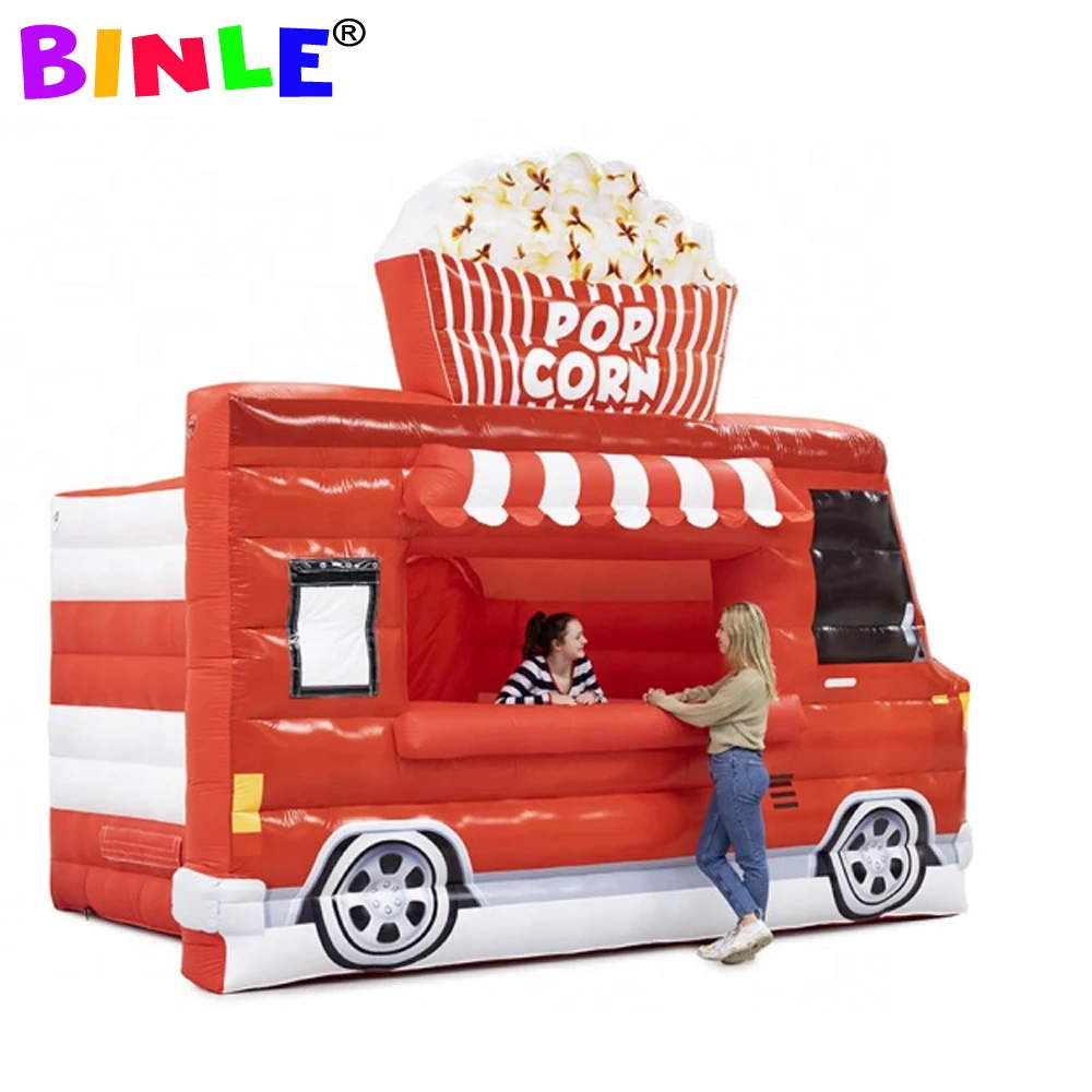 

Fashion Move Inflatable Food Car Booth Kiosk Truck Cotton Candy Theme Stall,Pop Corn Concession Stand Coffee Drink Bar For Sale