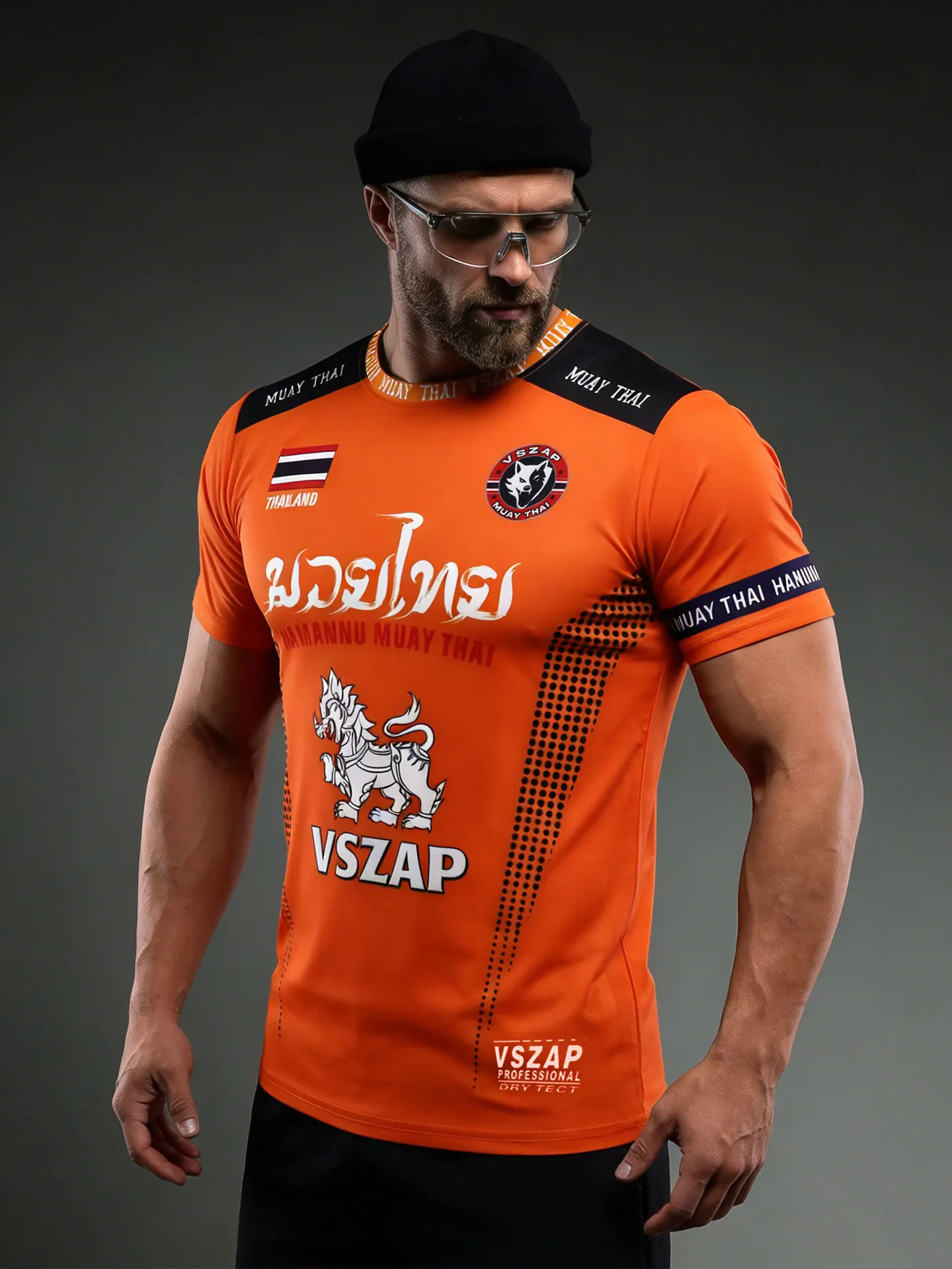 

Мужская футболка VSZAP с коротким рукавом для бега и тренировок, облегающая, быстросохнущая, спортивная, с круглым вырезом, повседневная, из полиэстера