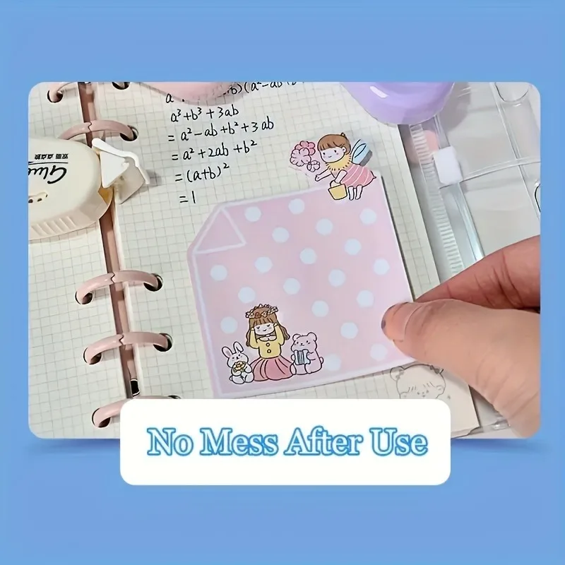 1pc Erasable Double-Sided Tape Scrapbook Collage Photo Album Stationery Roll Tape Dot School Office Tape,double-sided tape view 5