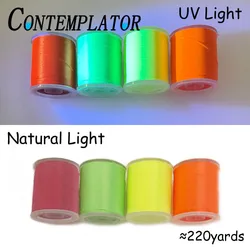 CONTEMPLATOR 1spool 150D 6/0 UV Fly Tying Thread For Size 6-18 Flies 200meters Fluorescent Tying Thread Floss Fishing Bass Trout