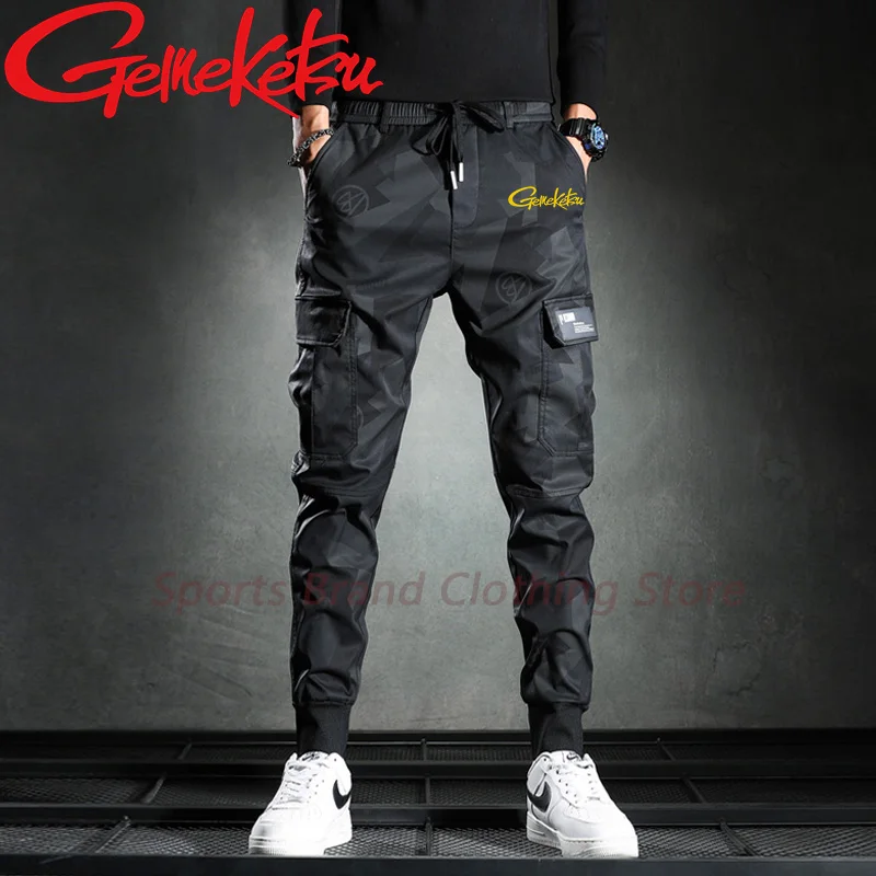

New Men's Loose Casual Pants Outdoor Breathable Fishing Suit Fast Drying Hiking Pants Fashionable Fishing Pants Cropped Pants