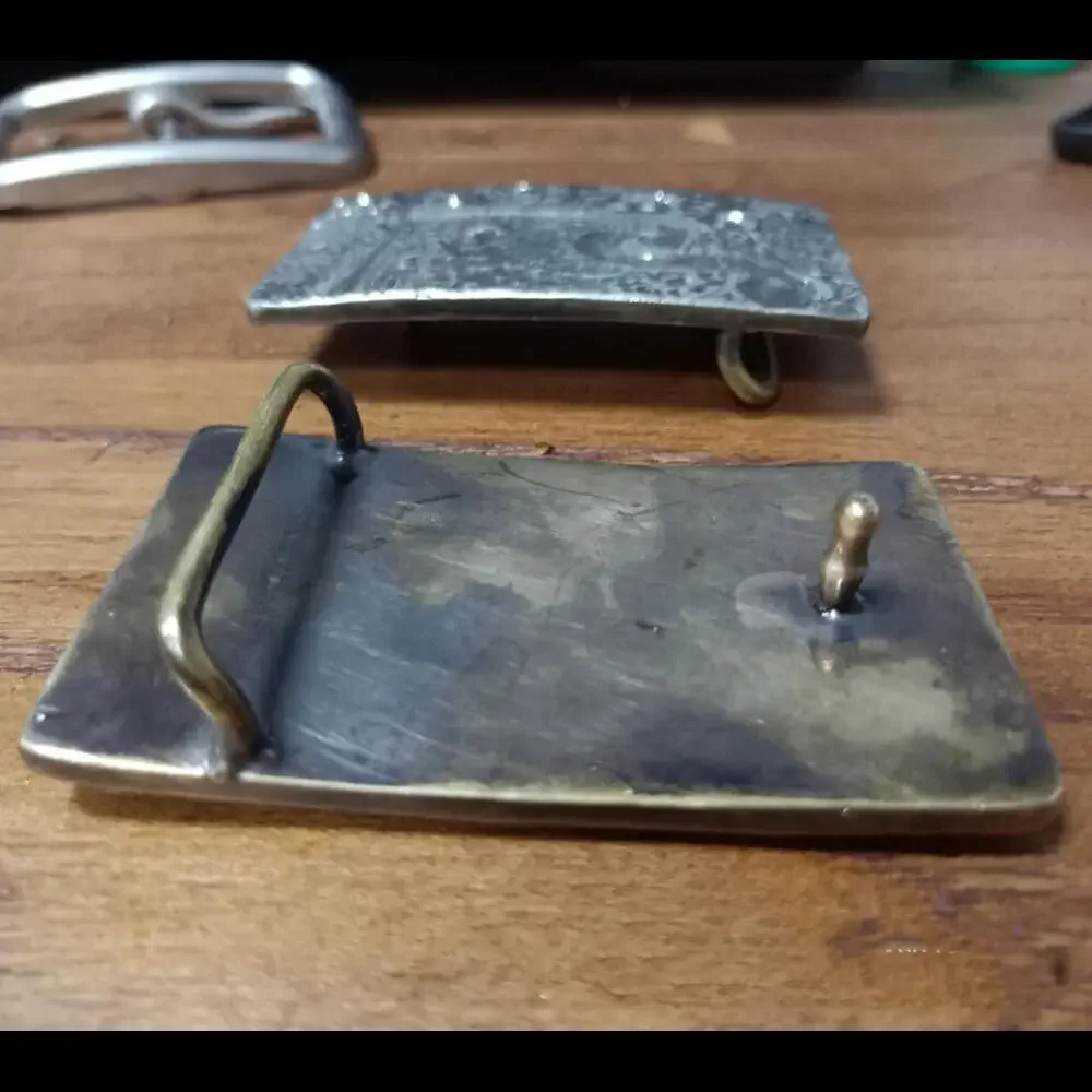 الصلبة النحاس نيزك الدوامة الحالية تصميم حزام مشبك للجلود الحرفية صنع حزام DIY بها بنفسك عرض 38 مللي متر