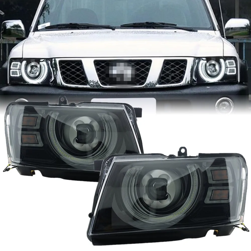 Car Front Lights For Nissan Patrol Y61 LED Headlight 2005-2022 Headlamp DRL Turn Signal Projector Lens Automotive Accessories