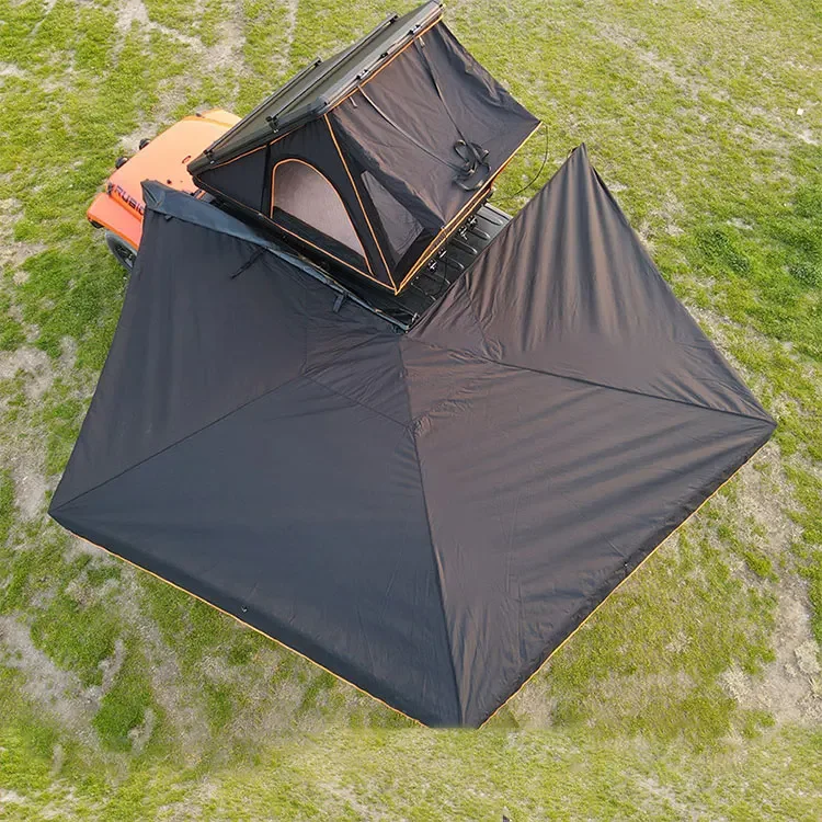 

Free Standing Frameless 270 Car Side Awning SUV Retractable Aluminum Waterproof Oxford Awning