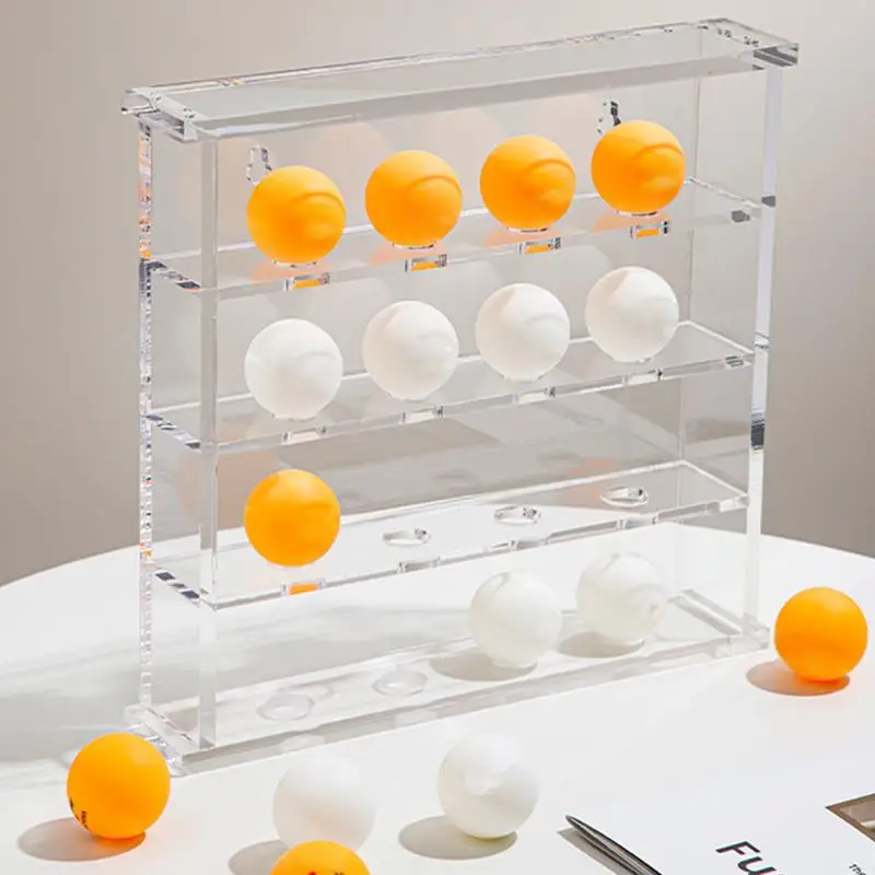 Table Tennis Ball Holder acrylic golf display Storage rack Multipurpose transparent Golf Ball Display Box Decor Wall Bar Shelf