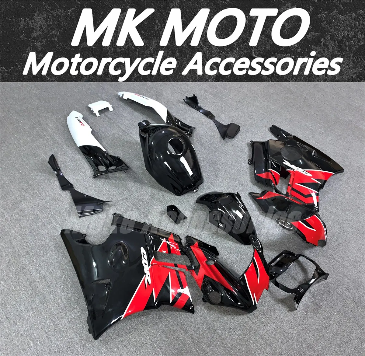 

Motorcycle Bodywork Set For Cbr600f 1992-1994 F2 Fairings Kit Fit Black Red White