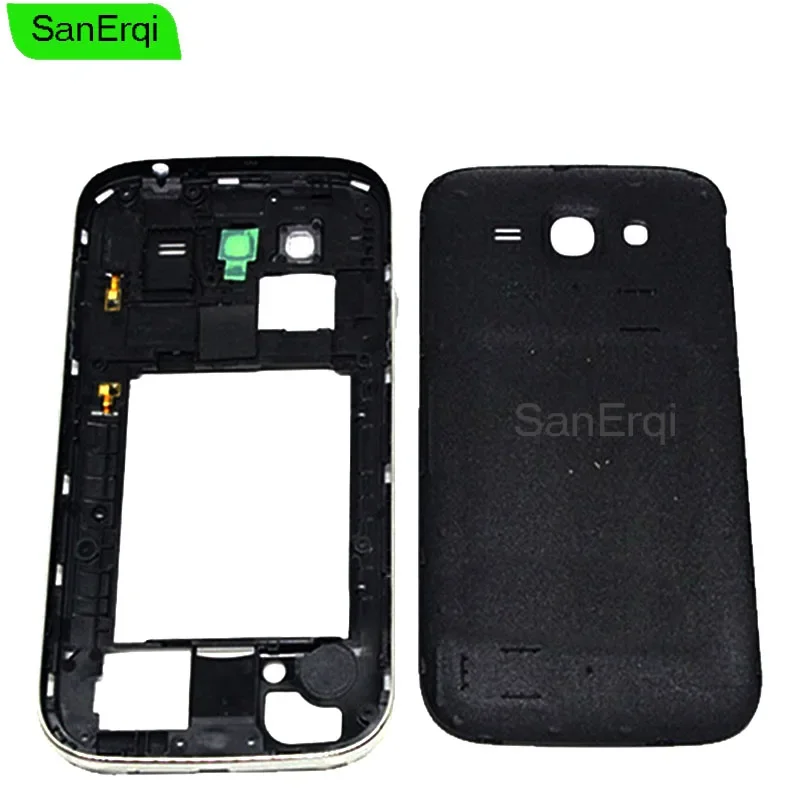 SanErqi carcasa trasera + marco medio bisel medio para Samsung Galaxy Grand Neo i9060 GT-I9060 marco medio DUAL SIM + carcasa