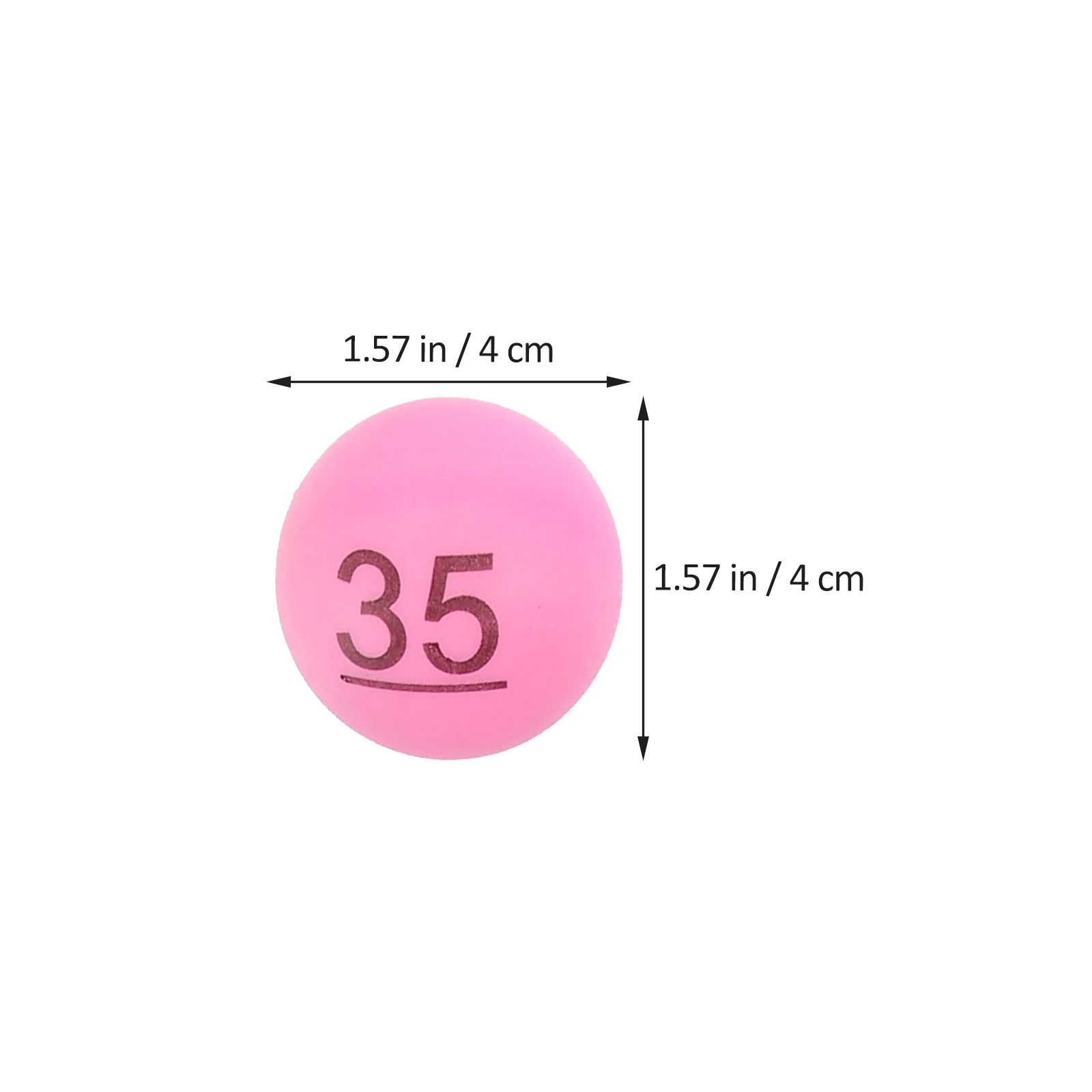 50 Stück nahtlose Ball digitale Tischtennis-Lotterie-Spielbälle Pp Pong Unterhaltung