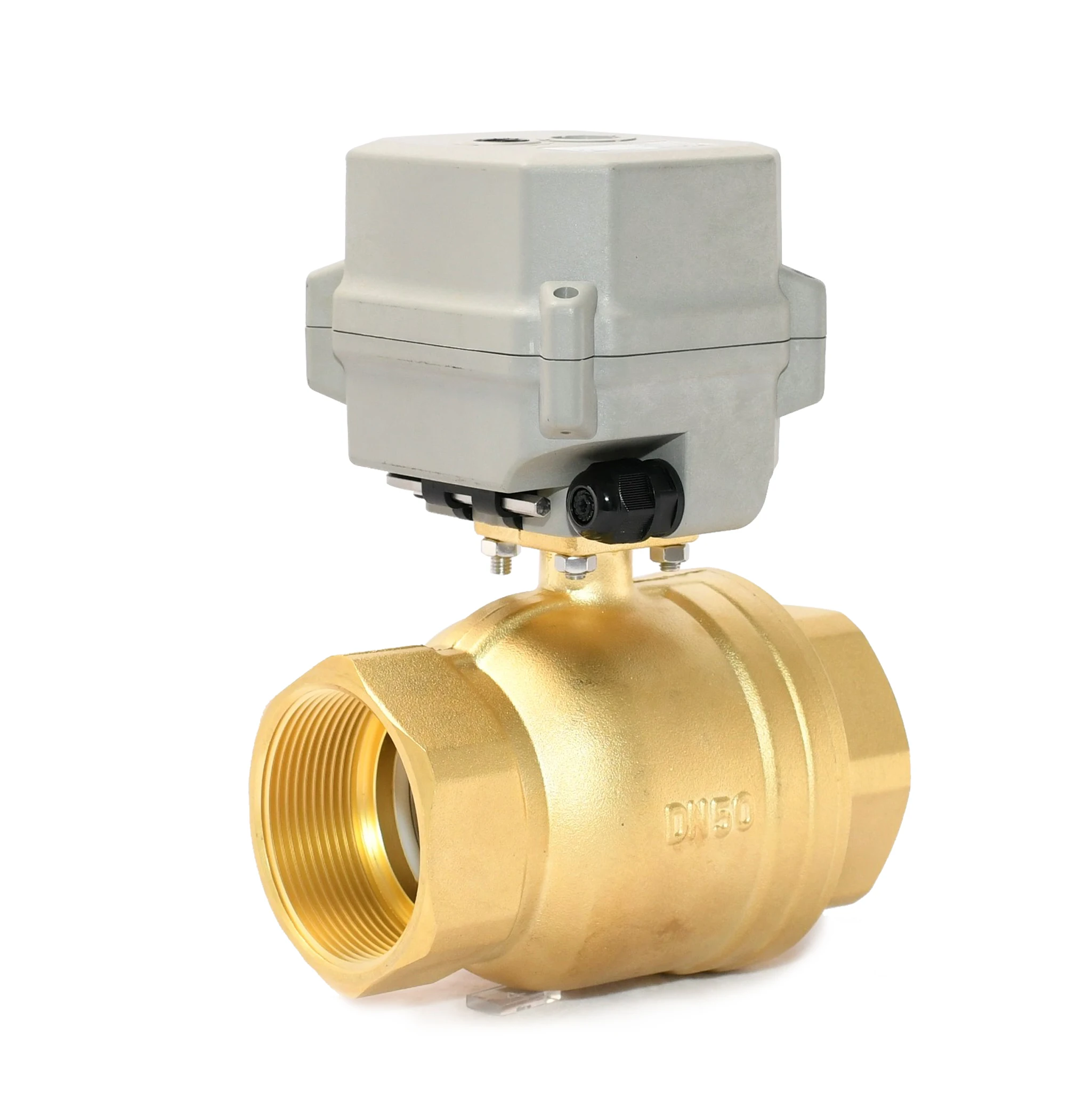 

DN50 2" CR202 Motorized Ball Valve Normally Closed Electric Actuator 2 Way Motorised Valve Flow control device