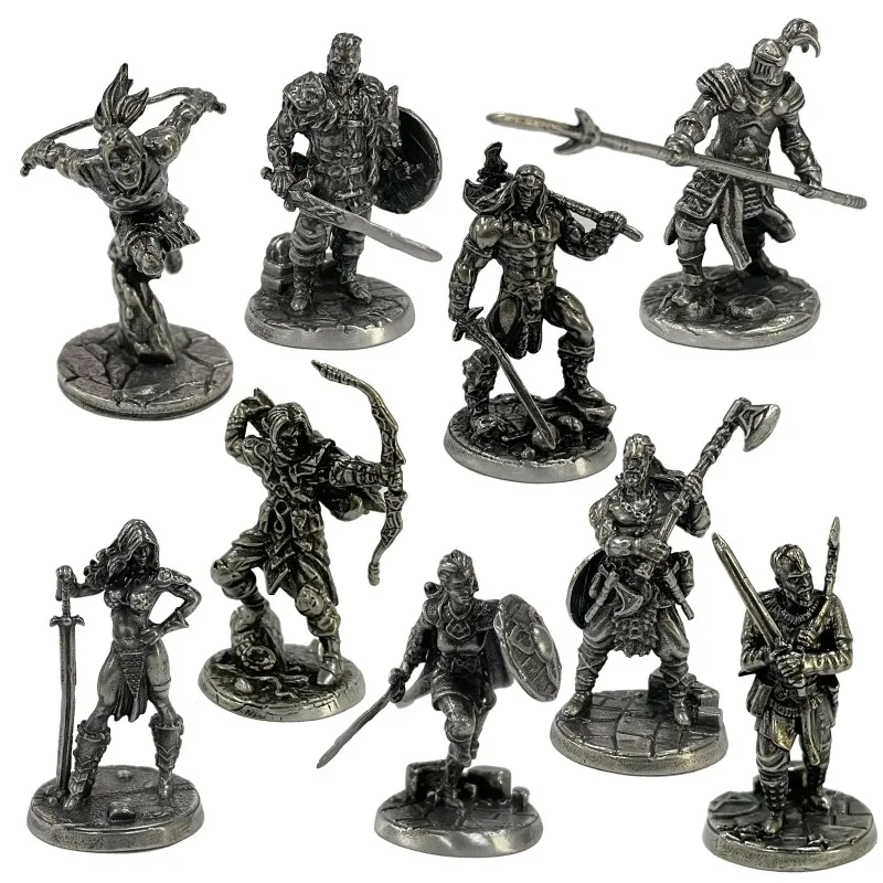 Figuras Decorativas de Soldados Esqueletos de Cobre para Juego de Ajedrez de Guerra, Manualidades, Muñecos de Soldados de la Legión, Modelo de Juguete, 1 Pieza
