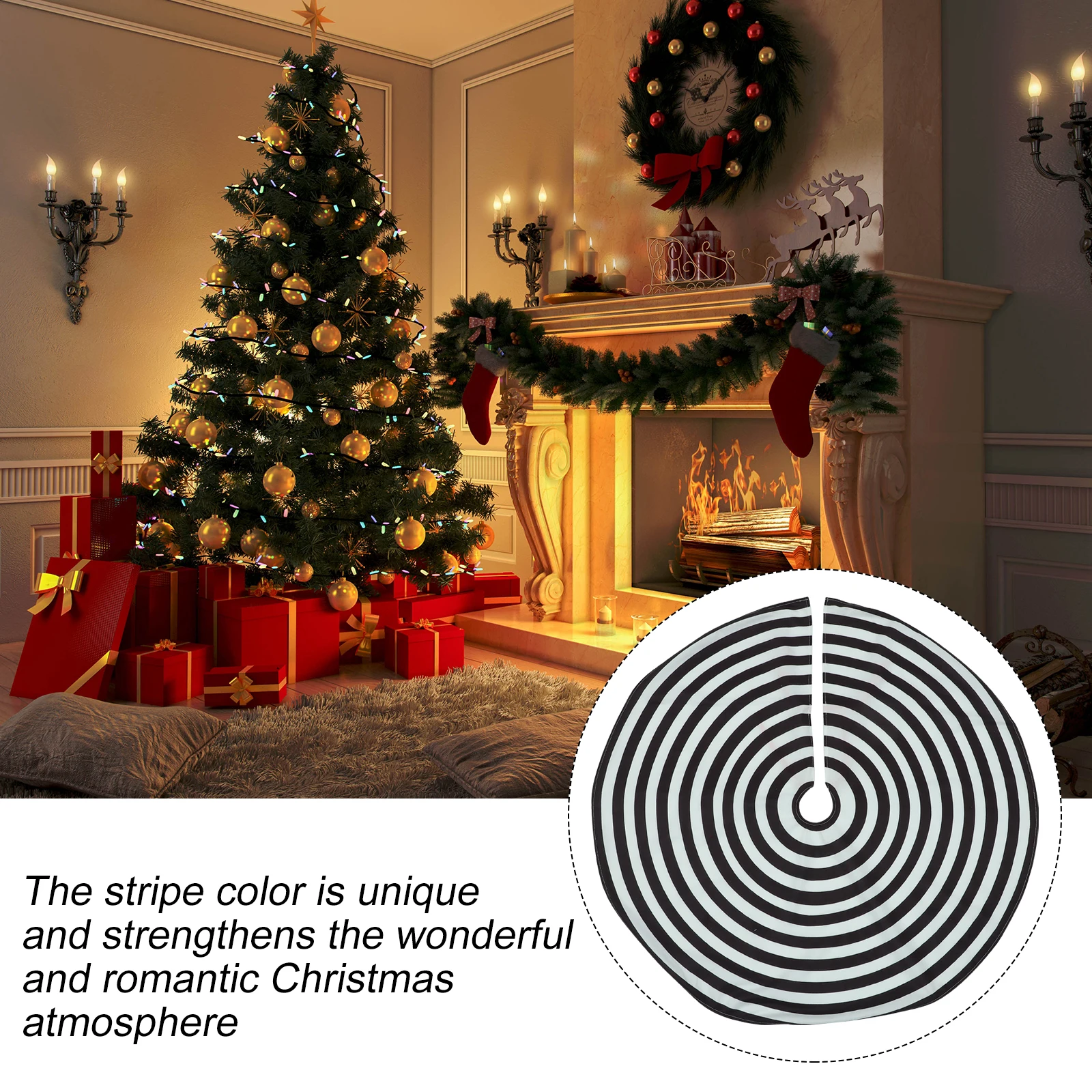 

Carpet Christmas Tree Skirt Area Rugs Decorations Indoor Brushed Cloth Xmas Pad