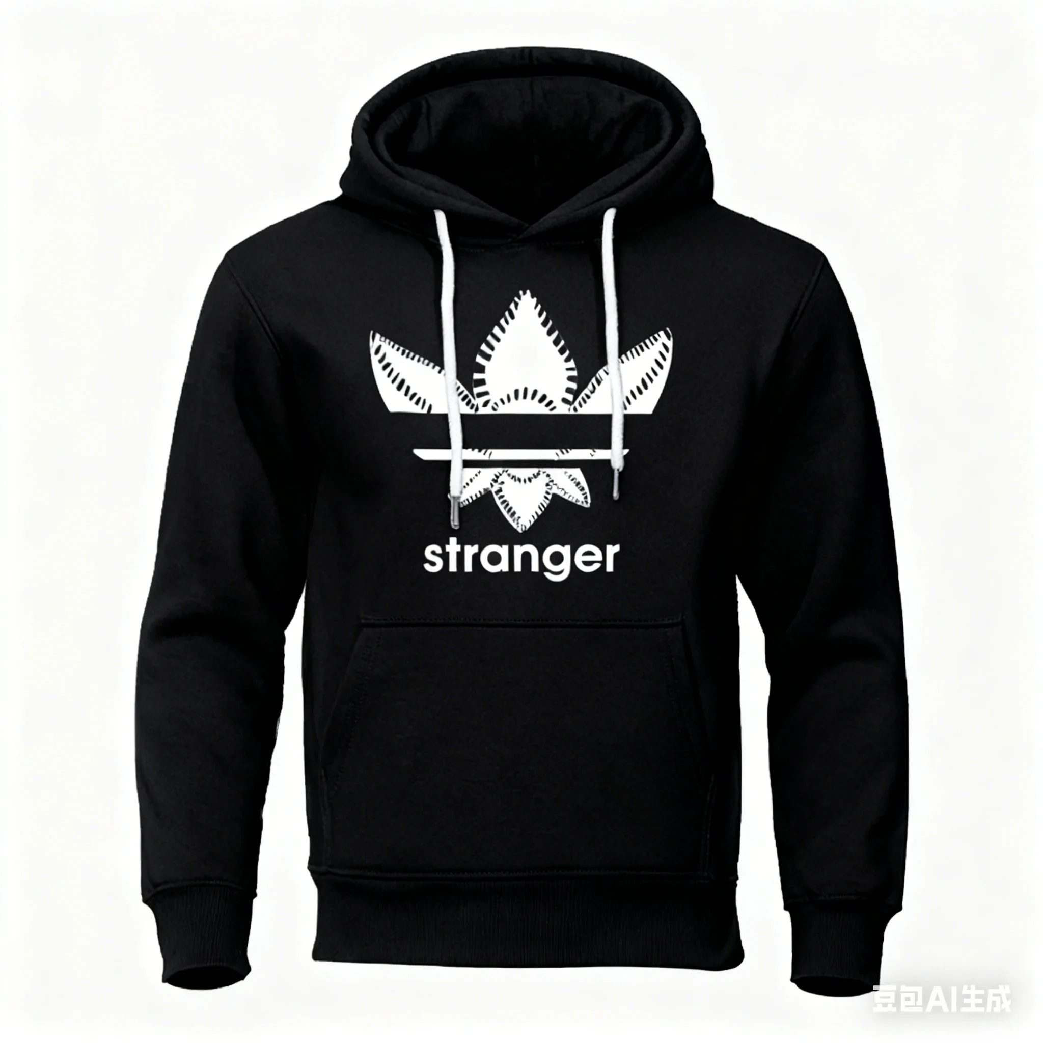 

Толстовка с интересным незнакомцем и уникальным буквенным принтом, современный и модный свитшот, свободный и спортивный стиль