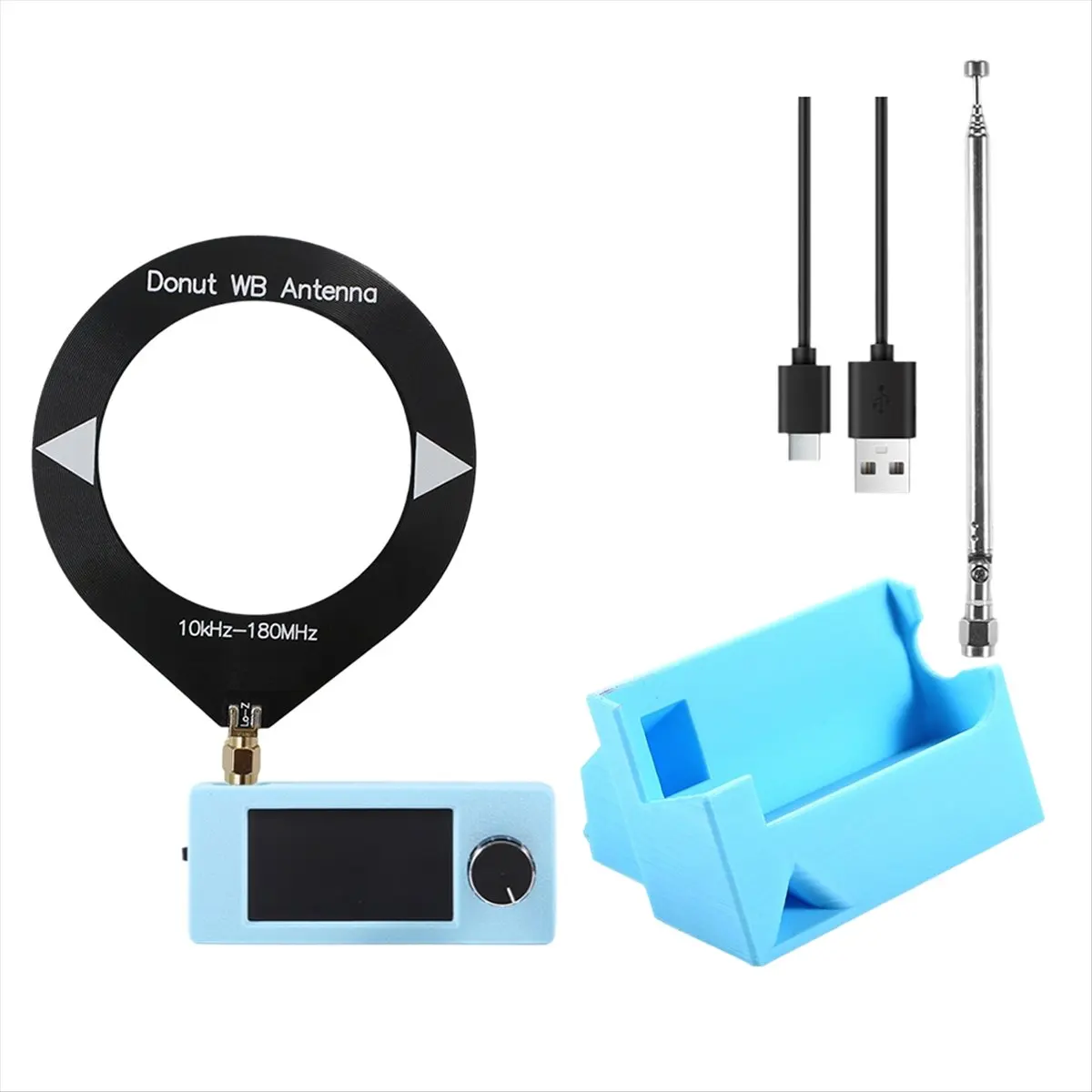 【▶♦△POPULAR PICK】SI4732 Radio Receiver Kit+Stand+Antenna 10KHz-180MHz 1.9inch Display FM/AM/LSB/USB SI4732 Mini Radio Shortwave