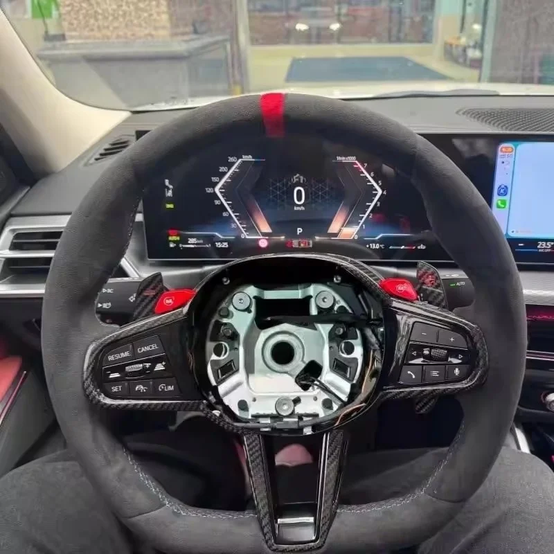 Customized Suede Car Steering Wheel For BMW G Series M3 M5 X5 X6 G01 G12 G20 G29 G30 G35 G37 G80 G82 Steering Wheel