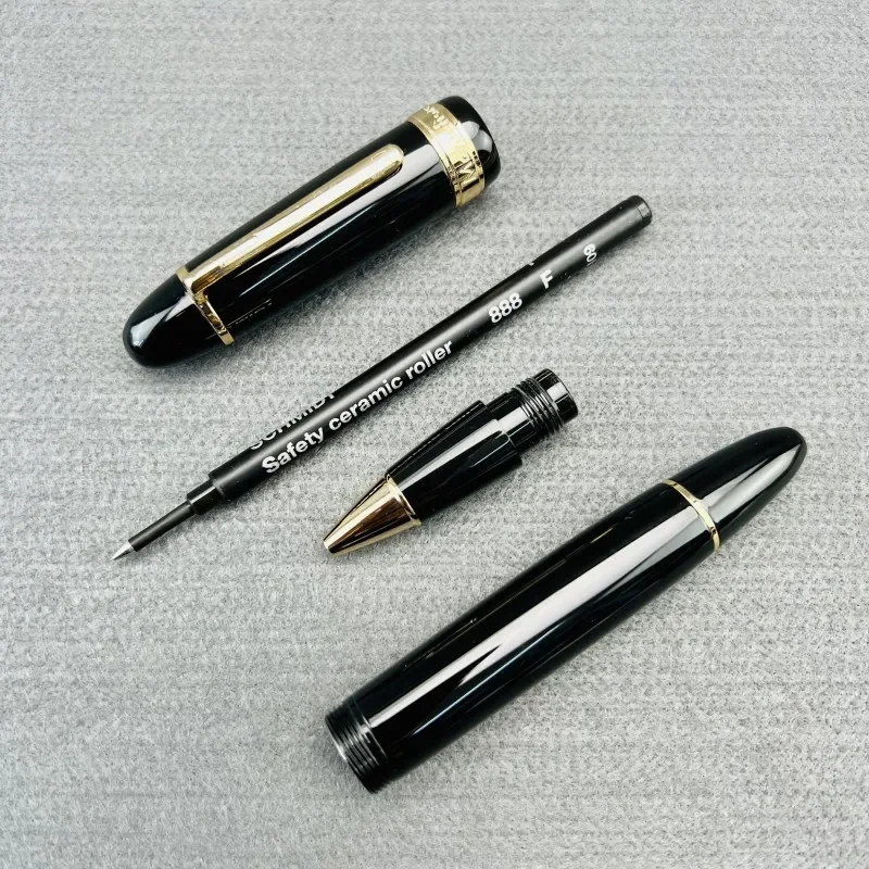 جديد فاخر Montefiore الألمانية تصميم النحاس قلم حبر جاف معدني القلم 0.5-0.6 مللي متر الأسود شميدت الملء قلم الكرات الدوّارة الكتابة القرطاسية