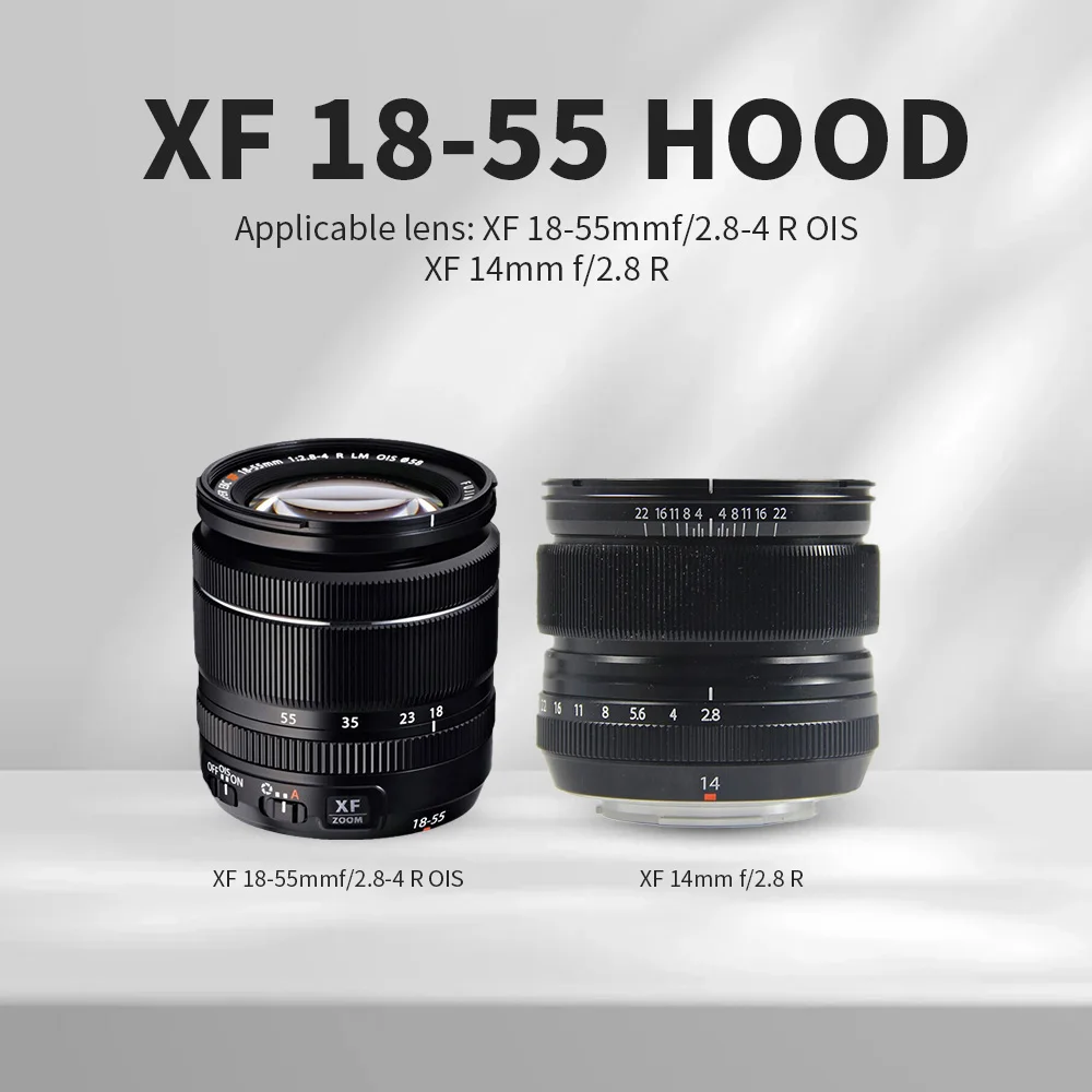 Замените световой щиток xf 18-55 с аксессуаром для объектива F2.8 R диаметром 14 мм для крепления Fuji, 58 мм UV/CP.