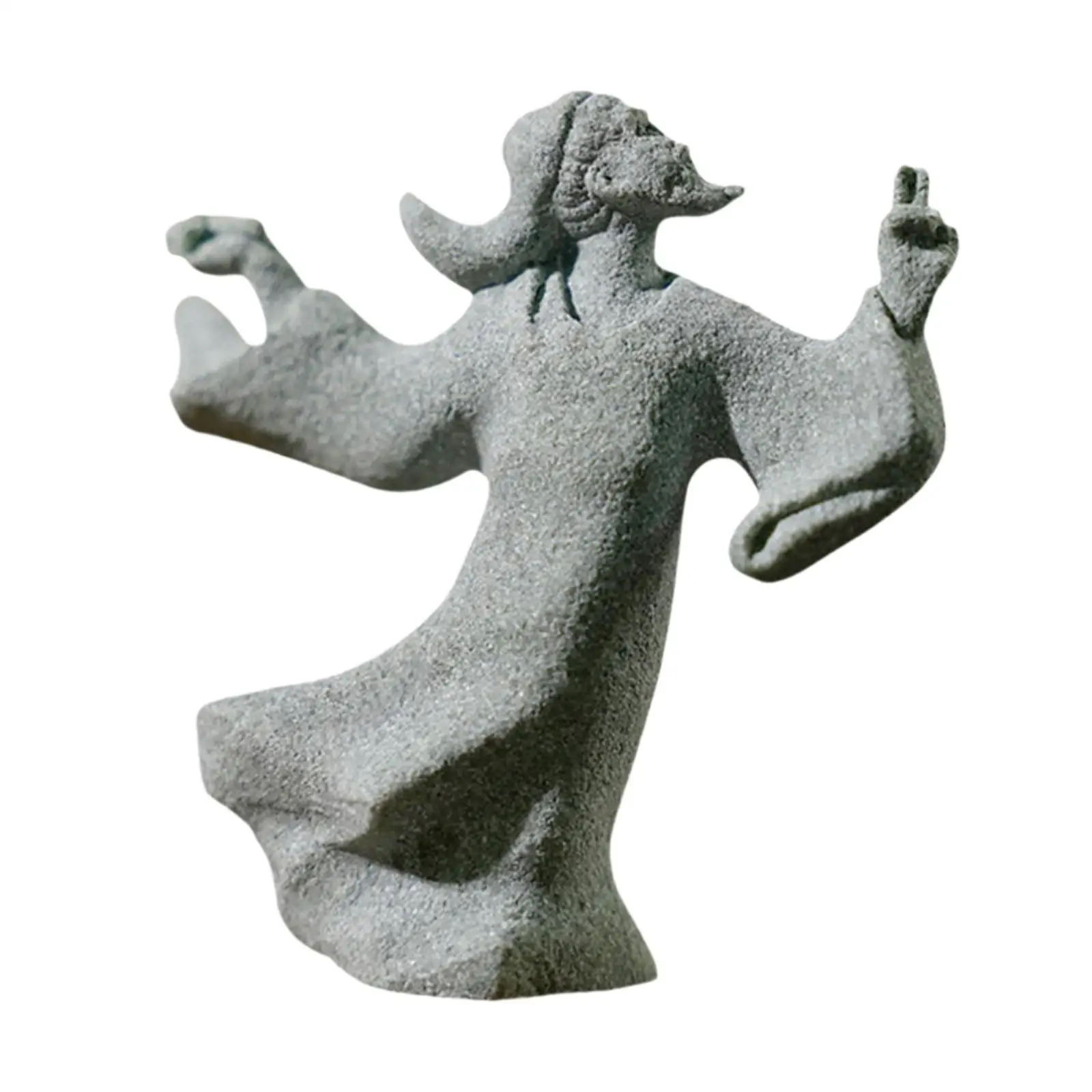 Traditional Chinese Figurine Statue Feng Shui Terrarium Aquarium Artwork Decorative Crafts Water Fountain Sculpture DIY Decor