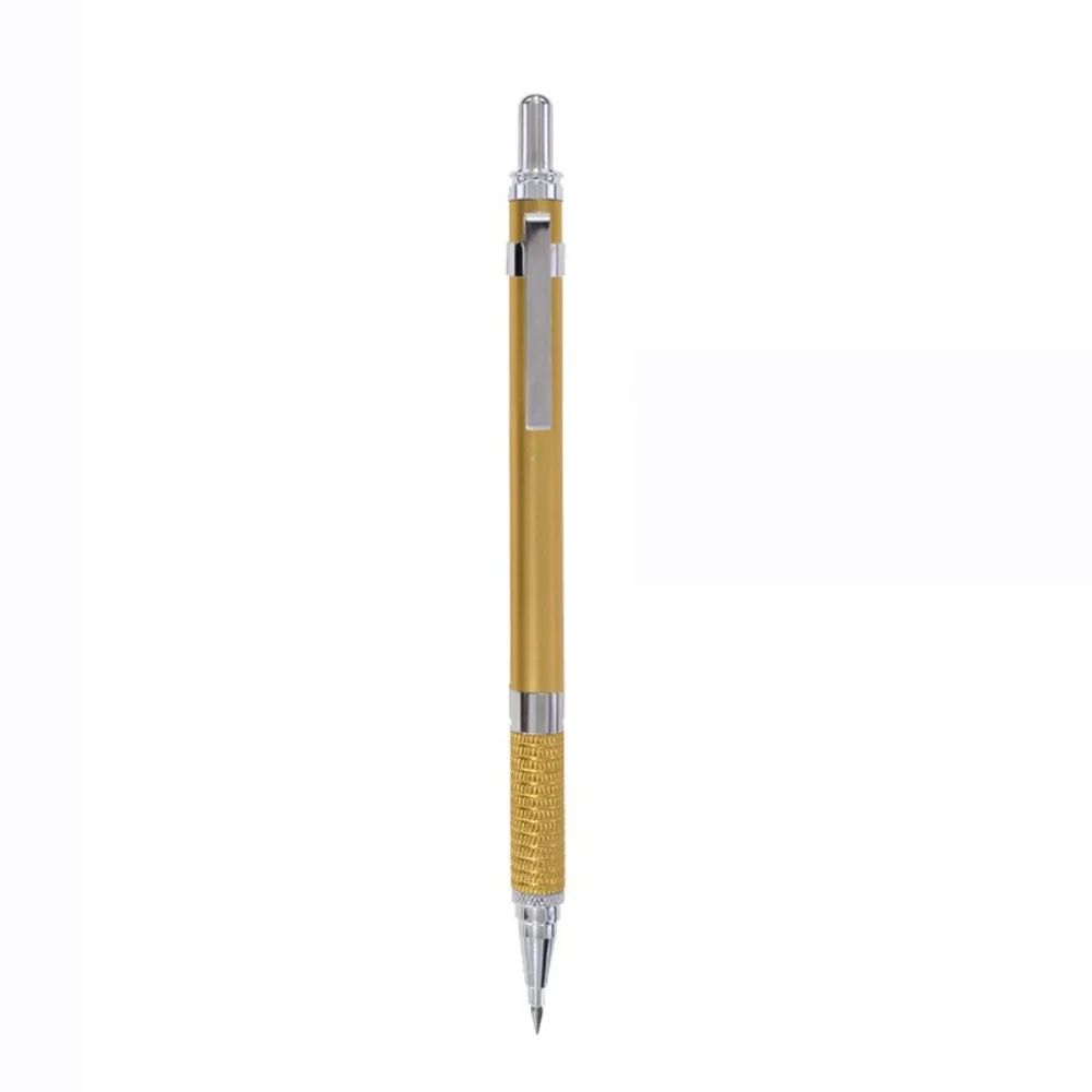 Matita meccanica in metallo di alta qualità Matita a propulsione da 2,0 mm a bassa gravità Matita automatica Schizzo Design di fumetti