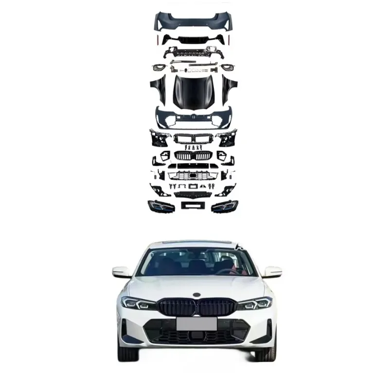 

Комплект обвесов для BMW F30 в стиле G20 M-tech: тюнинг-комплект для автомобиля, включающий передний и задний бамперы, а также боковые пороги. Обвес F30.