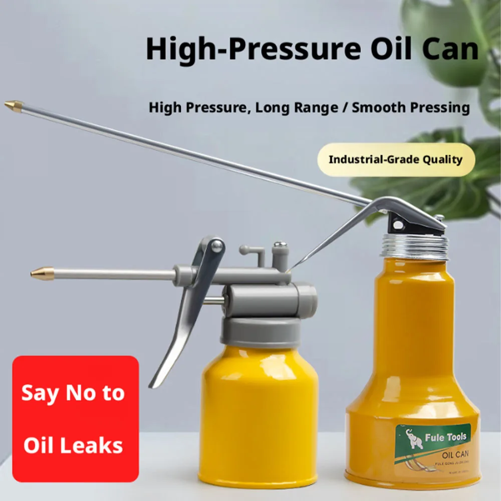 High Pressure Metal Lubrication Oil Can, Manual High Pressure Grease Gun, Auto Repair Oil Pot Capacity: 250ml / 400ml / 500ml